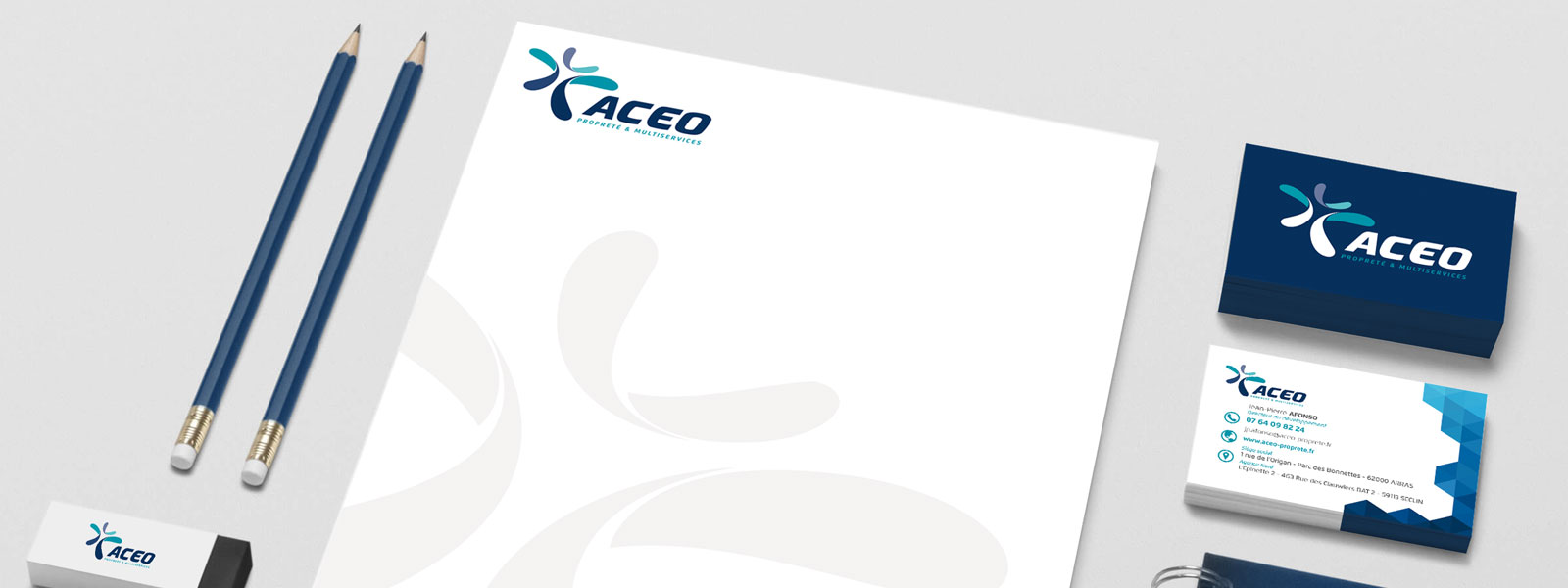 création d'une charte graphique pour la société Aceo