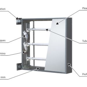 fabrication de caisson lumineux tube fluo