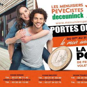 création affiche menuiserie deceuninck