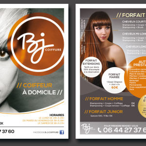 création flyer salon coiffure