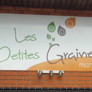 enseigne bandeau simple pour micro crèche