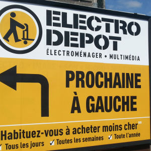 panneau signalétique électro dépôt