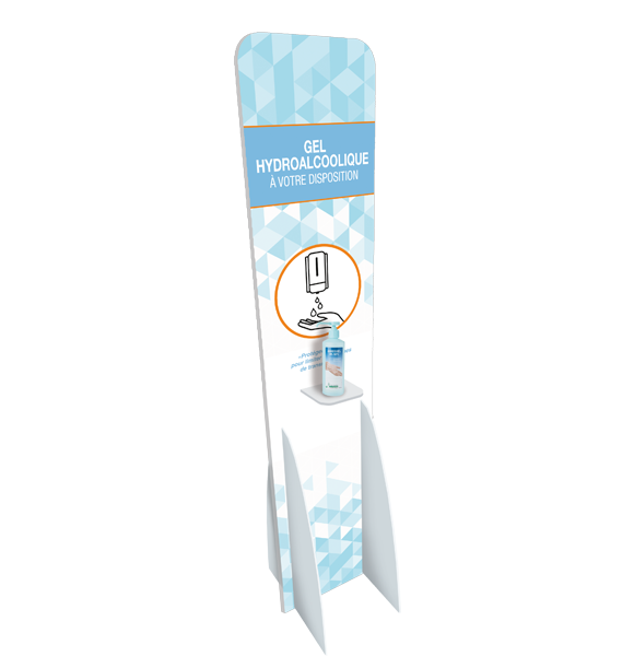 station distributeur de gel