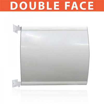 Caisson lumineux double face bombée