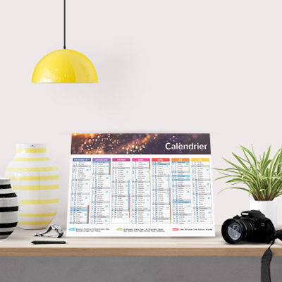 Calendrier rembordé