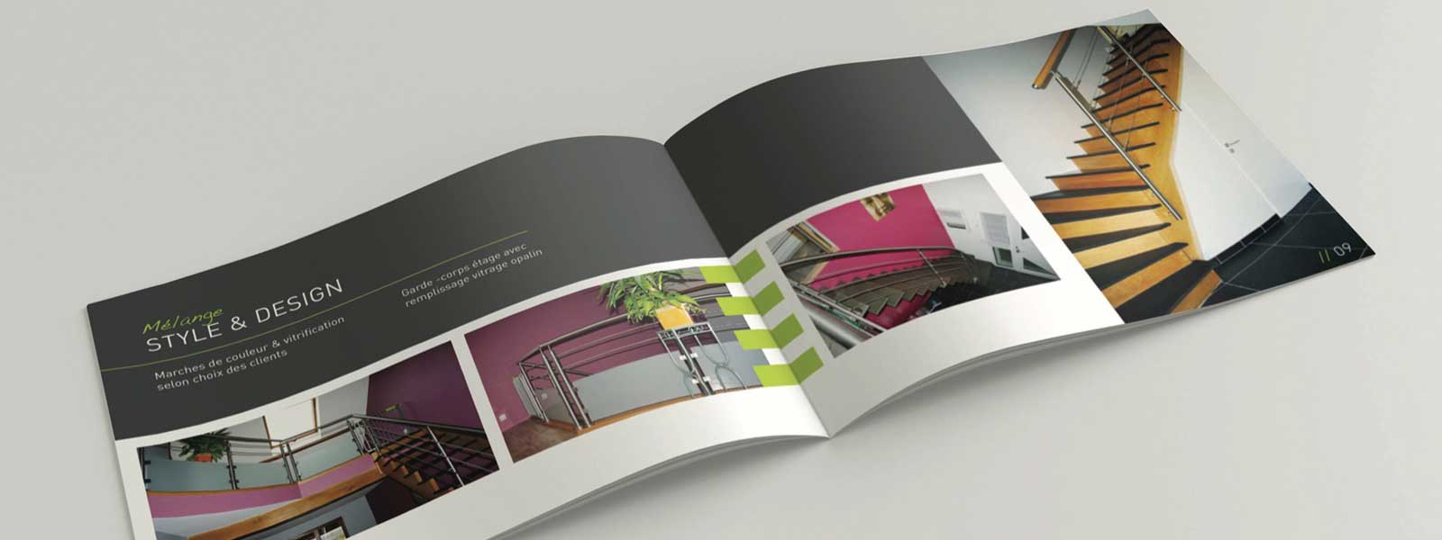 création de brochure design