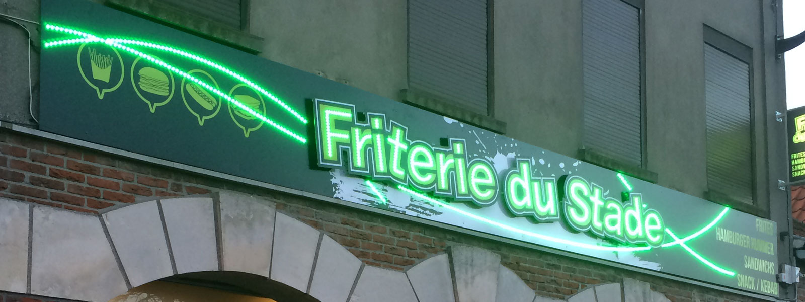 enseigne led friterie