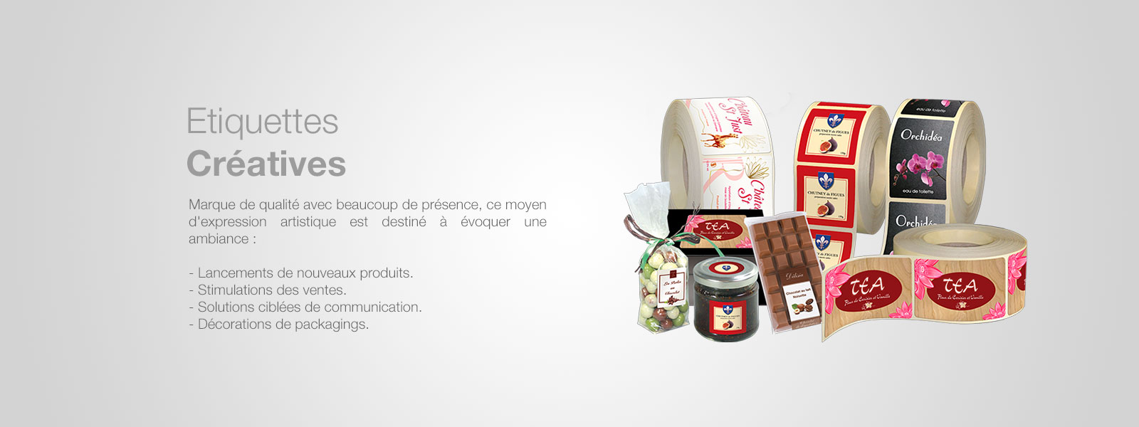 Etiquettes créatives