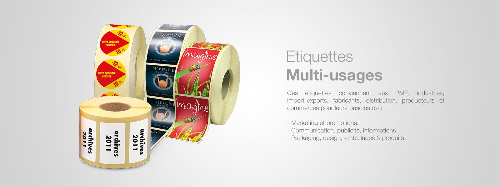 Etiquettes multi-usages
