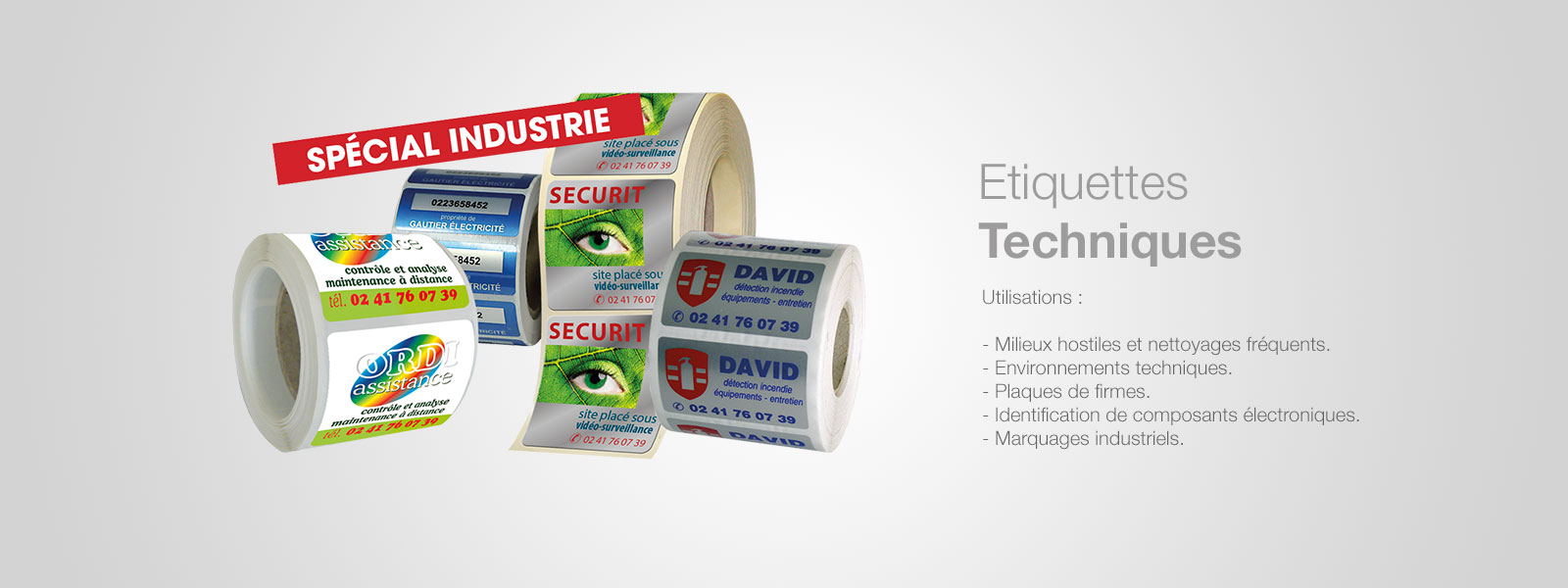 Etiquettes techniques