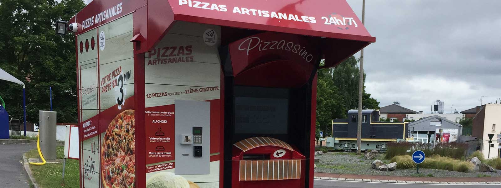 habillage kiosque a pizza