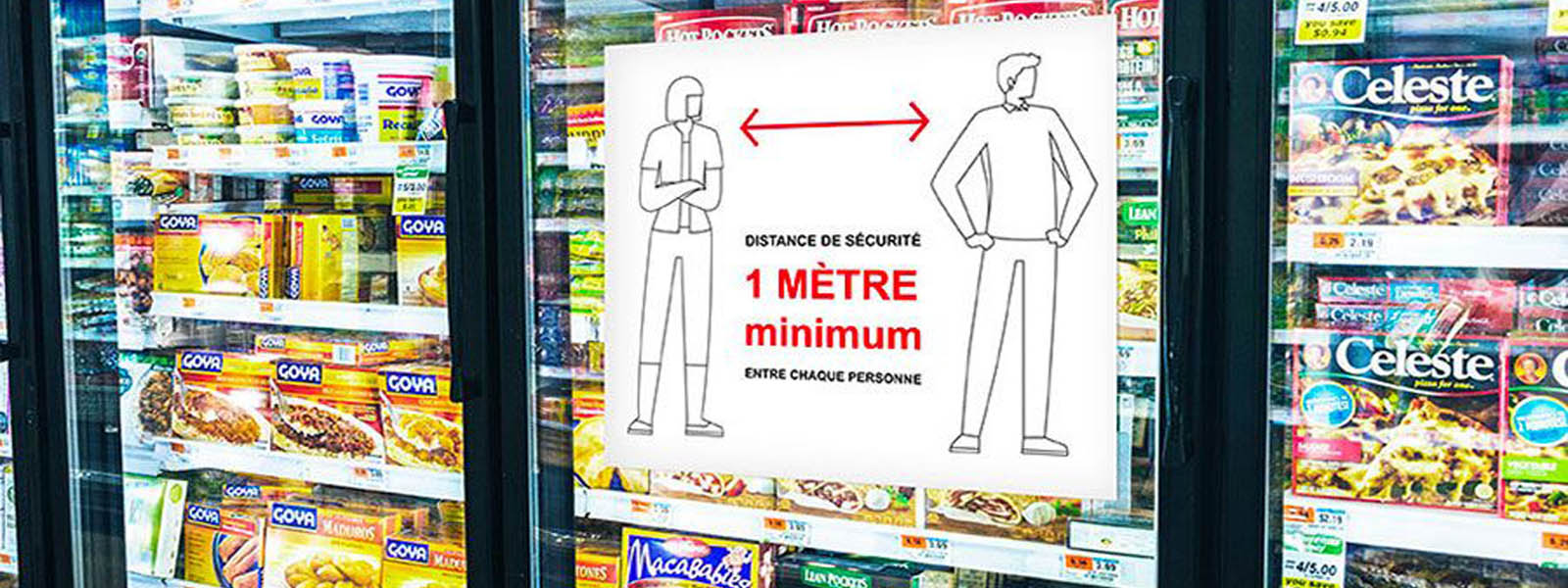 affichage distance de sécurité covid 19